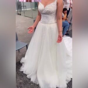 Oleg Cassini White Ballgown